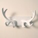 cast iron antlers wall hook