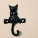 lil' kitty wall hook, black
