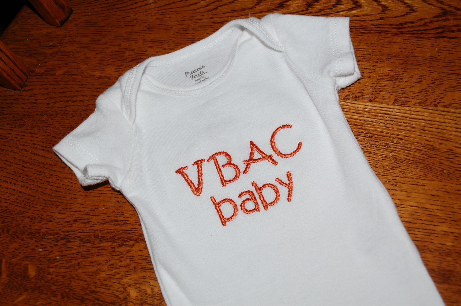 VBAC baby onesie short sleeves