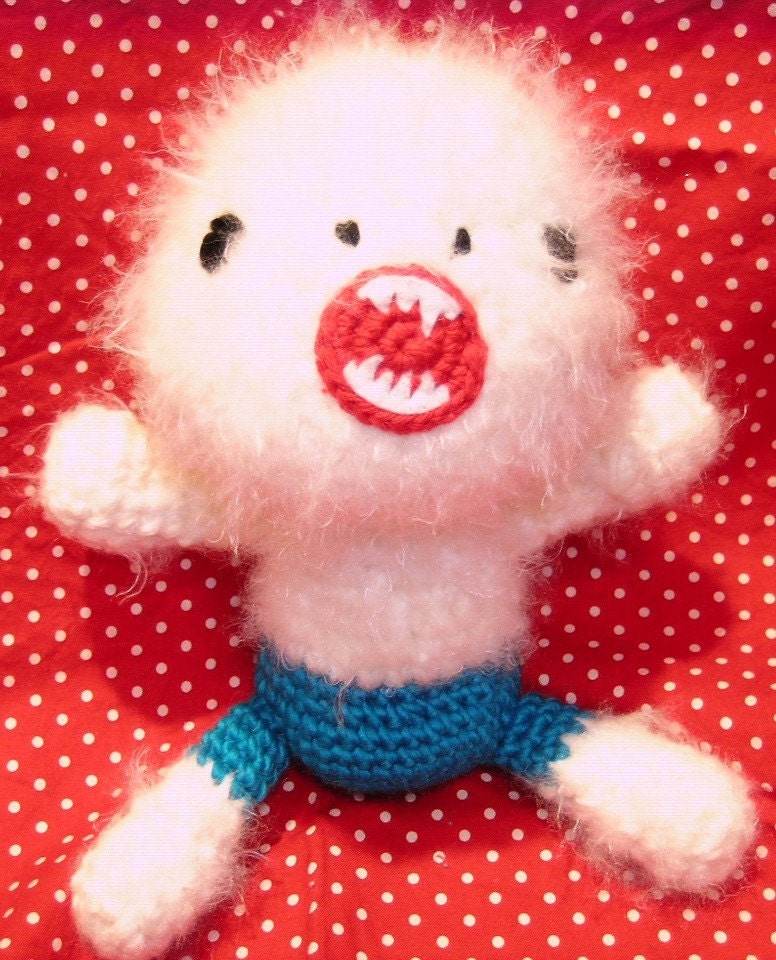 super scary yeti - amigurumi crochet pattern - PDF