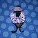 Pair of 2 Lavender and Purple Ladybug Hair Clips