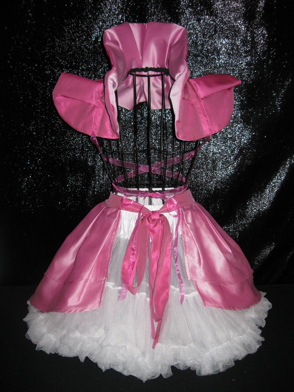 Amazing Ruffle apron,bustle,burlesque peplum skirt  Bolero set ...