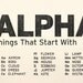 ALPHABET