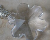 Snowflake Necklace - 25mm Swarovski Crystal Snowflake (Clear Crystal) with Sterling Silver Chain