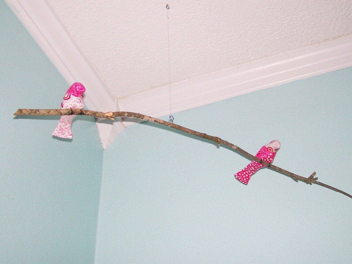 1-Tiered Natural Bird Mobile