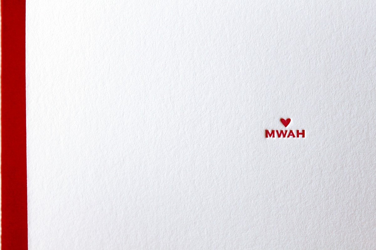 MWAH Letterpress Cards. Set of 6