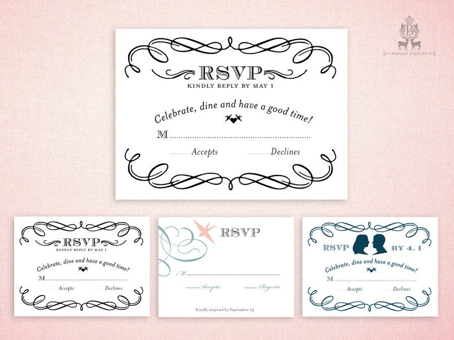 Reply Cards for Custom Printed Handkerchiefs