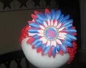 NY GIANTS FOOTBALL Headband or Flower