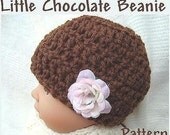INSTANT DOWNLOAD Crochet Pattern PDF 43-Little Chocolate Beanie Crochet Pattern-make it sizes newborn to age 5