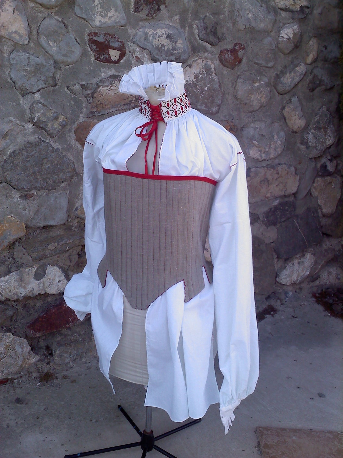 Renaissance Elizabethan Corset HATTIE MADE to ORDER