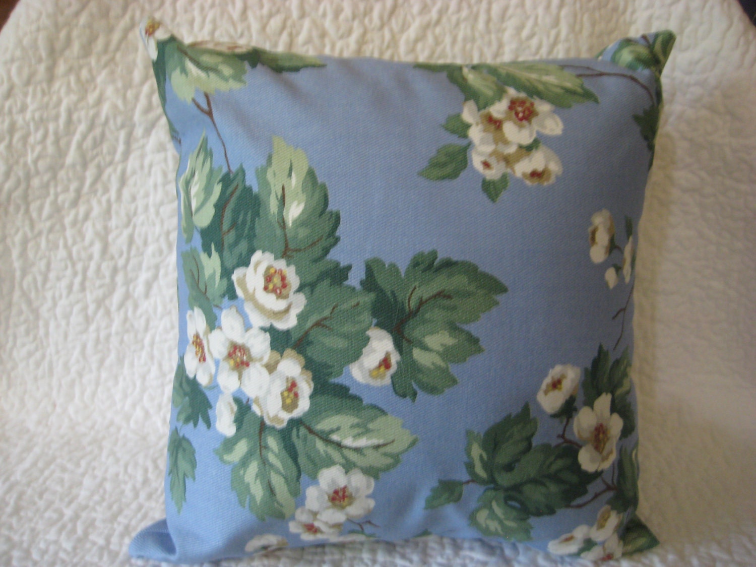 Blue Floral Pillows