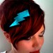 Lightning Bolt Headband Leather Metallic Blue Black Glam Punk Wizard Super Hero Turquoise Geekery handmade by sewZinski on Etsy