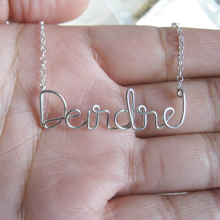 Personalized Custom Name Sterling Silver Necklace