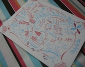 Save the Date - Customizable City Map Travel Theme Postcards