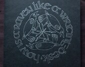 Celtic Ravens Letterpress Greeting Card