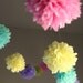 Custom Colors .. DIY Party Poms Garland / Nursery Decor / Gender Reveal / Birthday / Party Decoration