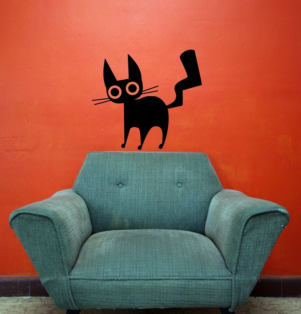 Cat Vinyl Wall Decal - Item 138