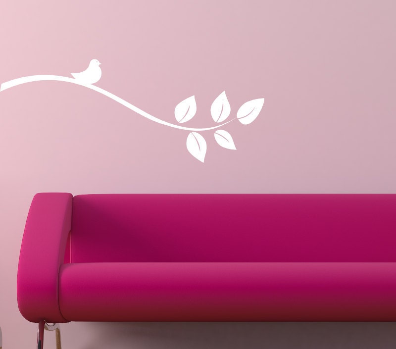 Bird Branch Wall Decal Vinyl Stickers Art - Item 061