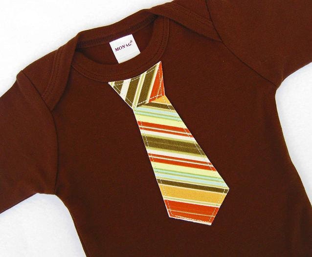 Baby Boy Tie Onesie in Brown, Bodysuit NB-3, 3-6, 6-12, 12-18m Little Brother, Man, Children, Baby boy clothing, Toddler, Kids