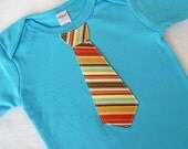 Wedding Tie Onesie, Mommy's Little Man, Just like Dad, Children Baby Boy in Aqua / Teal Tie - Pick Your Tie - 0-3, 3-6, 6-12, 12-18 months