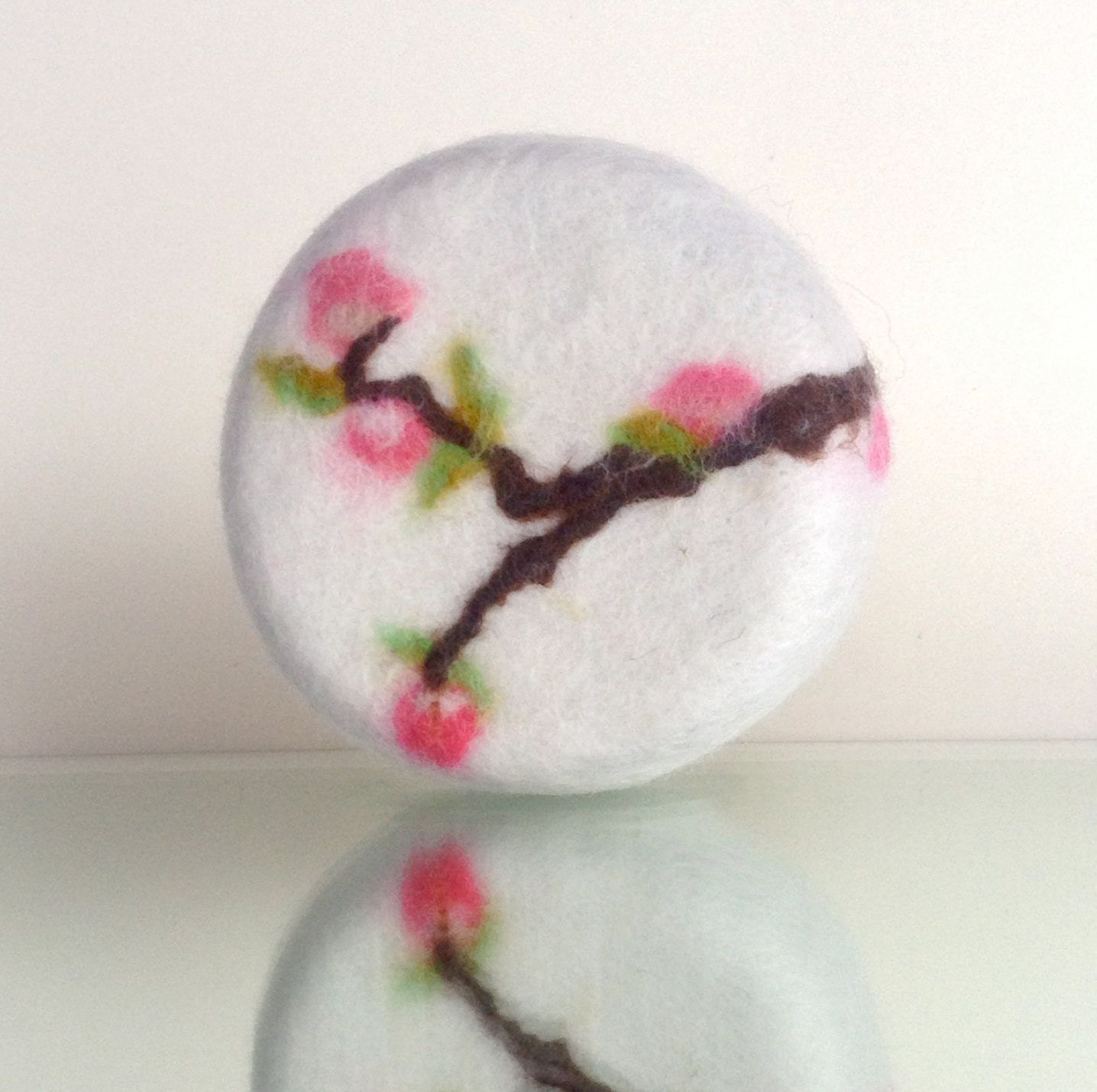 Cherry Blossom Felted Soap Sakura Almond Olive Mothers Day