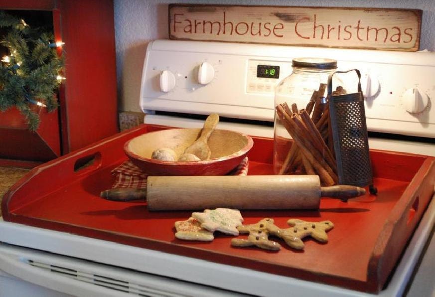 FREE SHIPPING Ships in a week , choose color Primitive Country Stove Sink Cover Board Tray Any Color STOVEBOARD