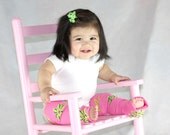 Pink Hibiscus Flower Baby Toddler Leg Warmers