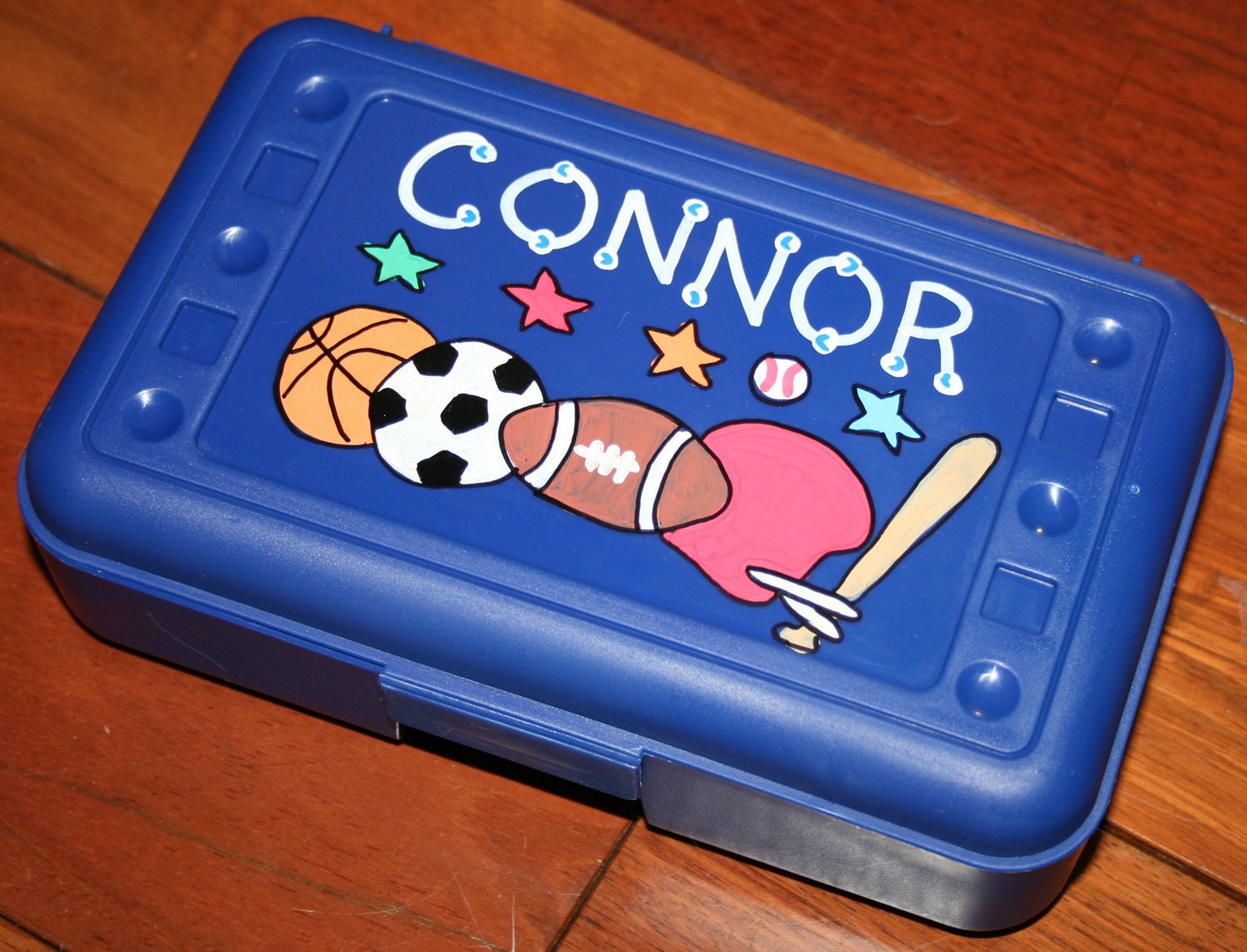 Personalized Kid's Pencil Box, Crayons or Marker Storage, Art Supply Storage, Party Favor, Back to School, Sports, Princess, Art Supplies