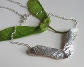 Sterling Silver Helicopter Leaf Necklace