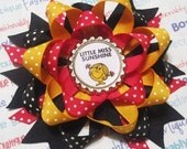 Little Miss Sunshine Boutique Stacked Bottlecap Bow
