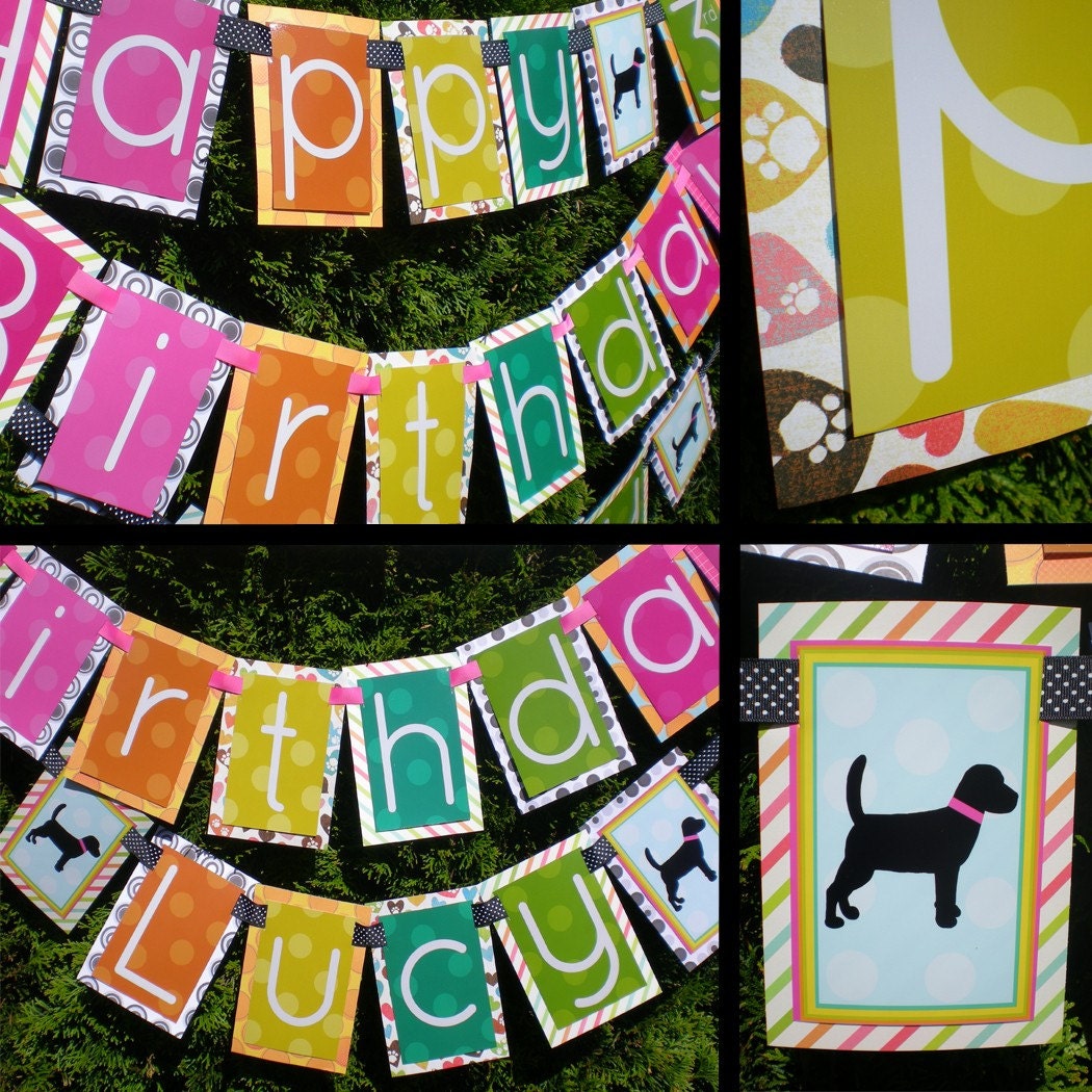 Puppy Dog Birthday Party Decorations Package - Doggie Diva