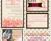 Beach Chic wedding collection, 1 5x7 Invitation Design, 1 Doublesided RSVP card, 1 Save the Date magnet design Il_170x135