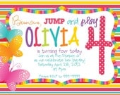 Printable Rainbow Butterfly Birthday Invitations Il_170x135