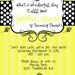 Custom Digital Printable Bumblebee Birthday Invitation