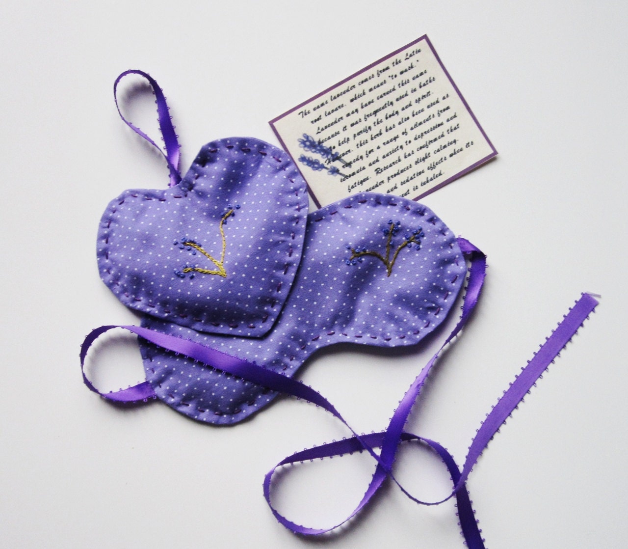 Lavender and Flax Sachet and Eye Mask -  Aroma Therapy