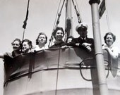 Vintage Photo-1940s Navy Wrens on Ship - Day Off