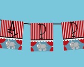 Baby Rhino Printable Happy Birthday Banner