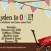 Original Sock Monkey in Wagon Digital Invitation by Oh My Gluestick