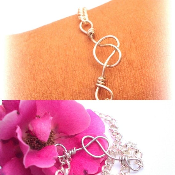 Love Knot Bracelet Sisters Friends Mother Daughters Bridesmaid Jewelry Handmade Jewelry on Etsy