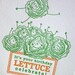 Lettuce Celebrate Letterpress Birthday Card