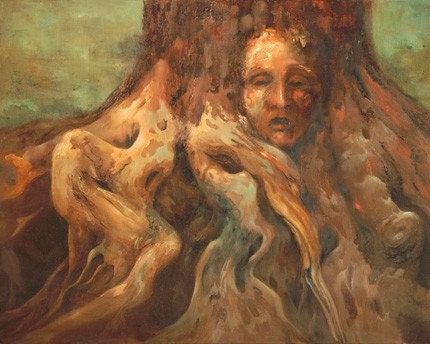 Tree Spirit's Lament  Original Oil Painting