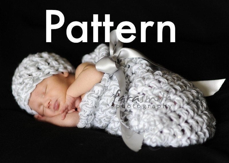 PDF Crochet Patterns - Very Merry And Silver Bells Newborn Cocoon Sets