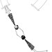On the trapeze // 8x10 art print black and white circus illustration