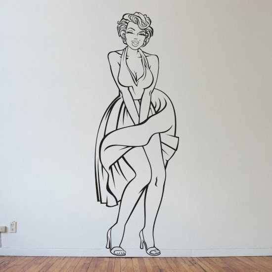 marylin monroe wall decal