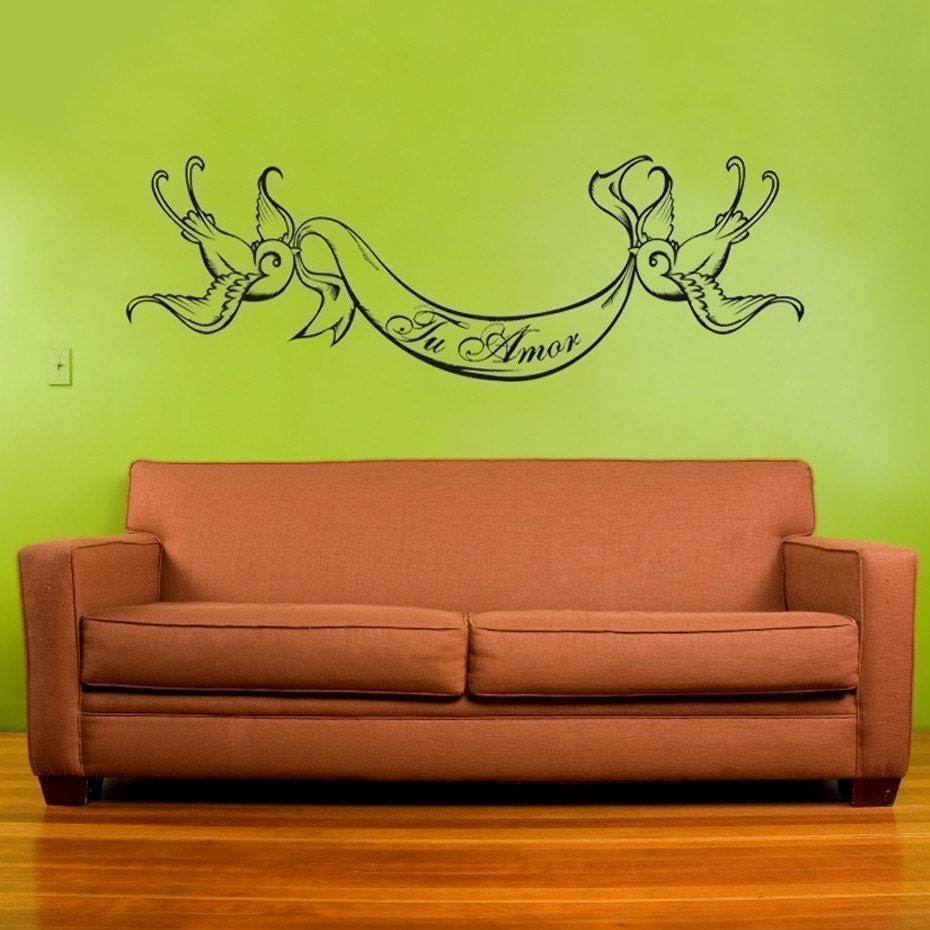 custom wall decal tattoo swallow