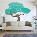 modernist tree wall decal