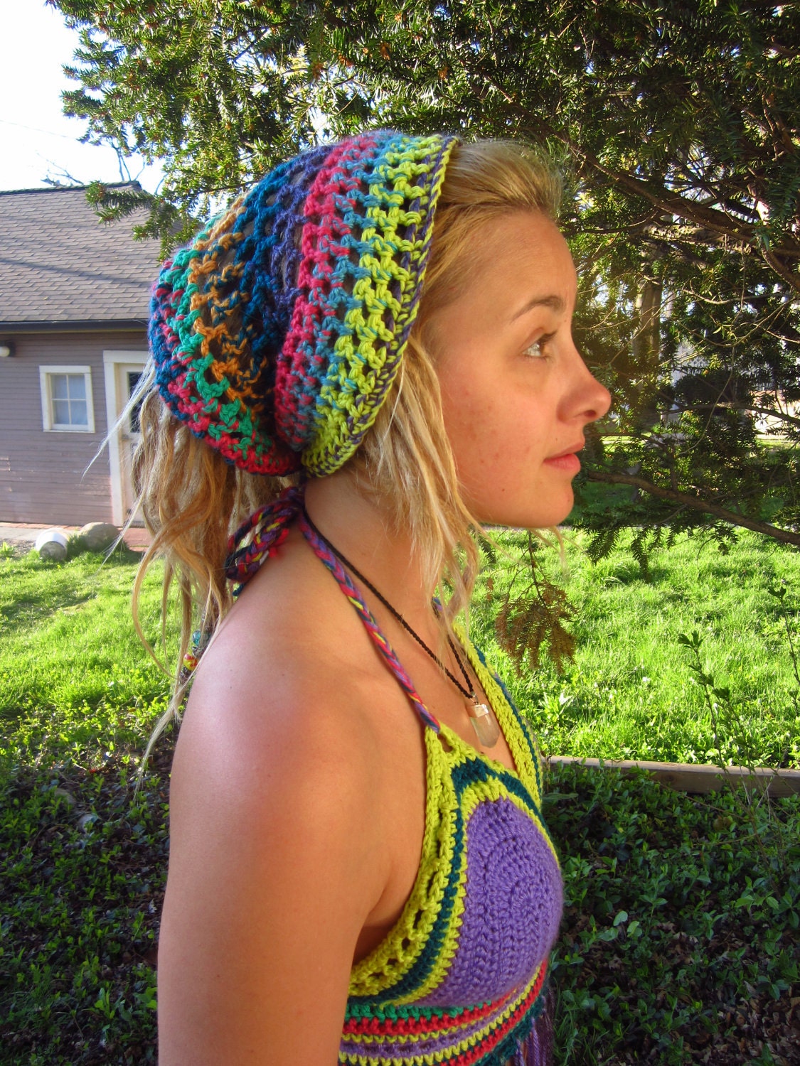 Cosmic crochet dread wrap - unisex -