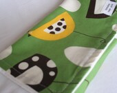 Burp Cloth with style - Cotton / Organic undyed French Terry - Metro Market Funky Bird