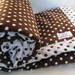 Dot dot Printed Cotton Baby to Toddler Large Padded Blanket with Two Wipe Wash cloths