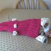 Pink flowery baby cocoon/baby sock